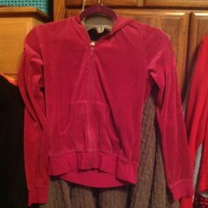 Belle Du Jour Medium zip up Velour jacket